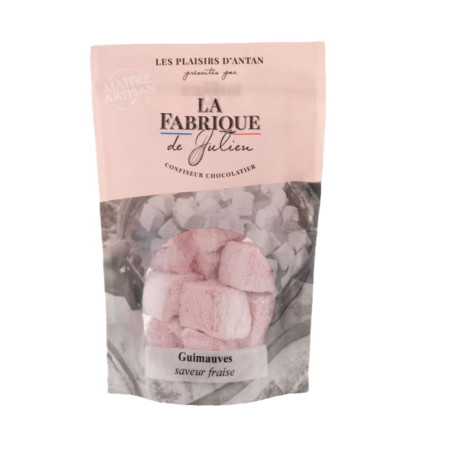 Guimauves artisanales saveur Fraise - 120 g - La Fabrique de Julien