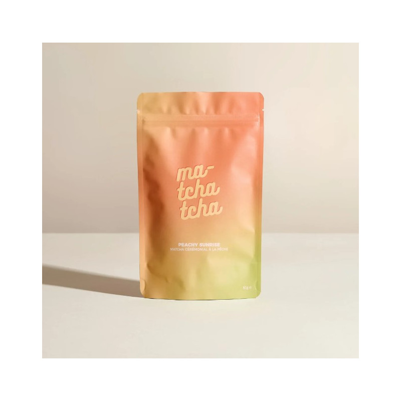 Peachy Sunrise 🍑 - Matcha Cérémonial Pêche - 80g